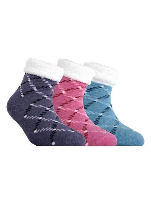 Terry socks SOF-TIKI with a lapel and anti-slip foot