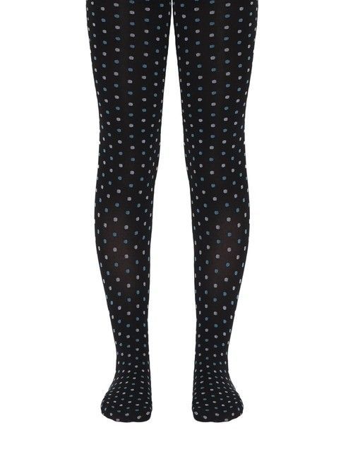 CANDY tights with multi-colored dots