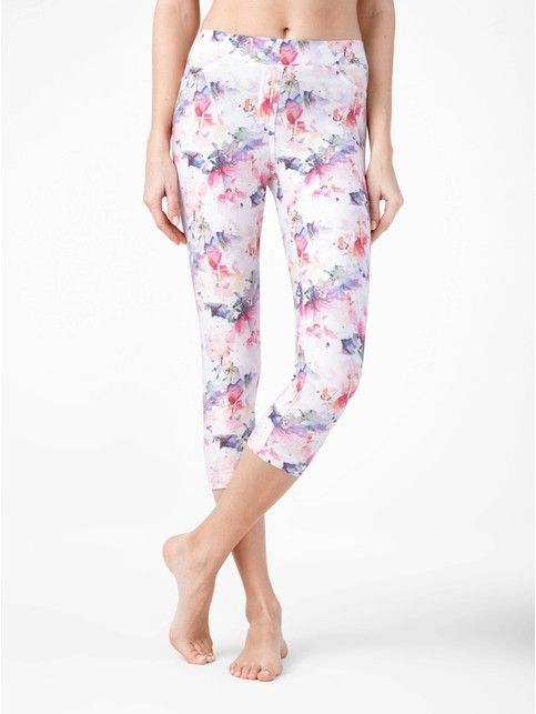 Breeches with floral print FIOLA