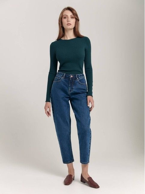 CON-383 high rise balloon jeans