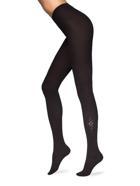 Tights with a scattering of crystals CRISTAL Lycra®