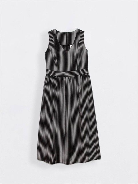 Premium viscose striped sleeveless dress LPL 1141