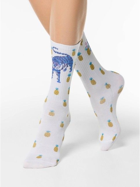 Long socks with cotton 