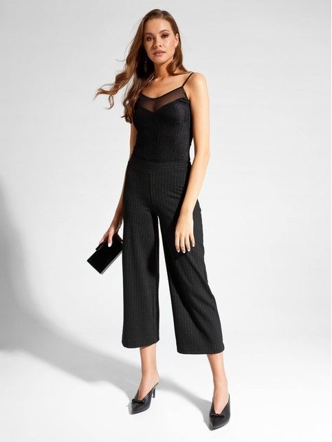 High-rise culottes with a slight shimmer of lurex TRESOR