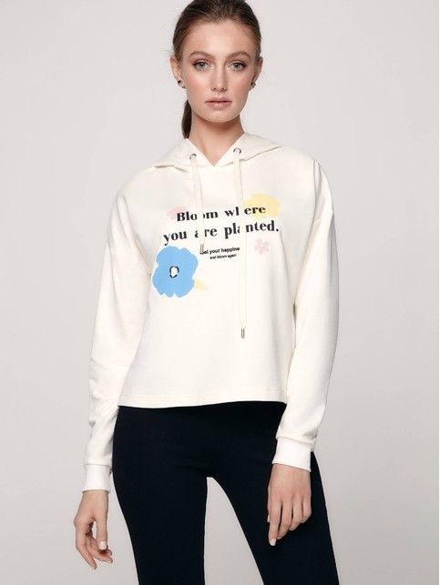 Graphic Cropped Hoodie LD 1169