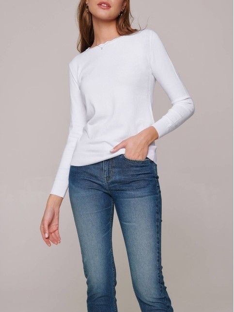 Cardigan with frill, made of yarn of viscose LDK 104