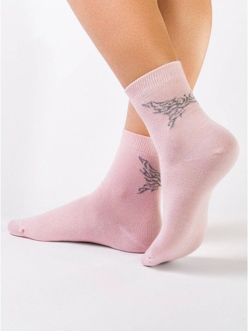 Cotton socks CLASSIC with rhinestones and lurex