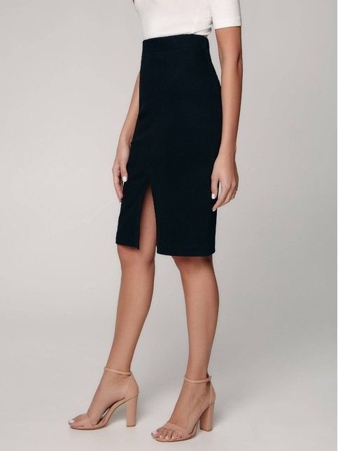 AMANDA high rise pencil skirt