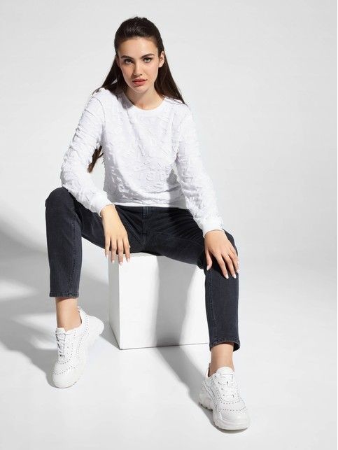 Ultra-soft sweatshirt made of textured knitwear LD 1050