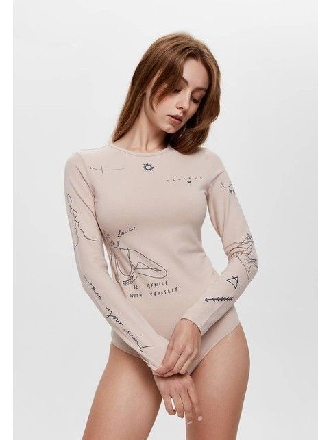 Bodysuit with tattoo designs from the limited collection LBD 1430