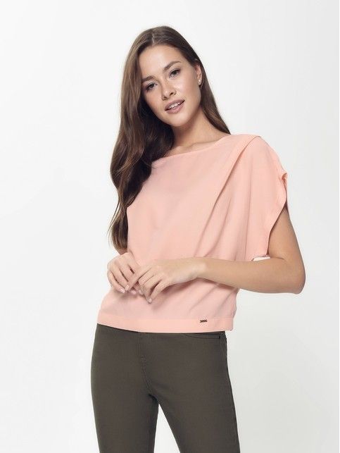 Shirt made of light viscose fabric with linen LBL 913