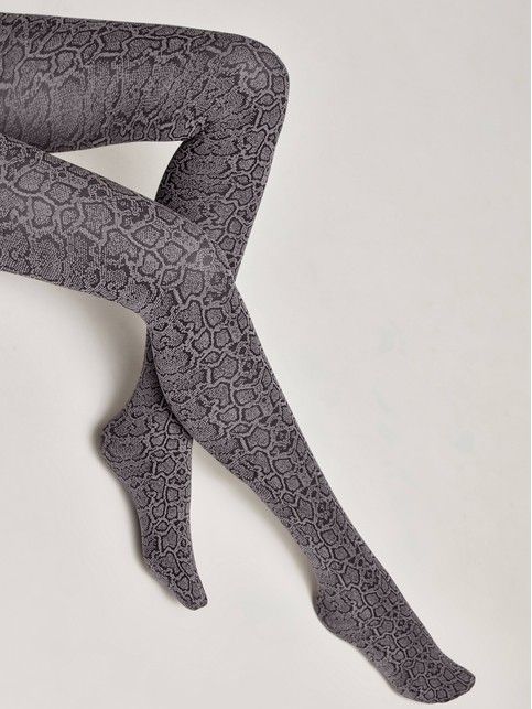 Python Leotard Tights with a snake pattern PYTHON Lycra® - Official online store Conte