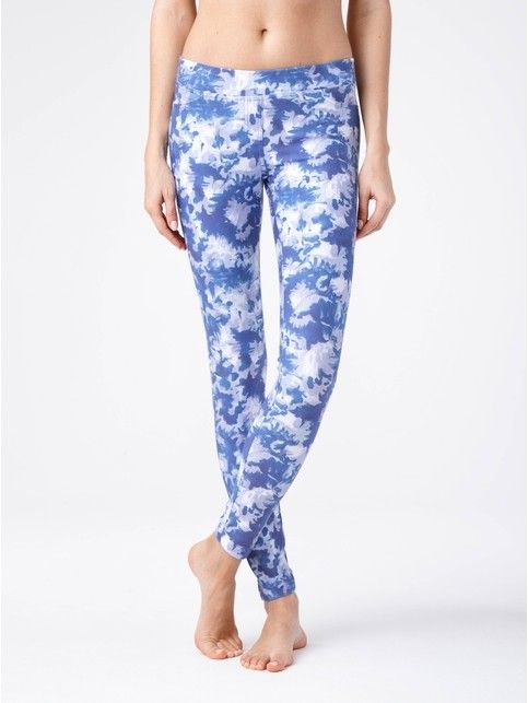 Jeggings with a watercolor print ASTER