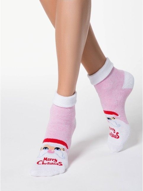 Christmas cotton socks with lurex