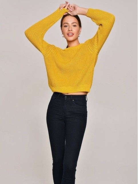 Voluminous jumper made of cotton yarn LDK 110