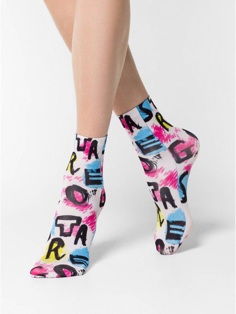 Limited edition Letters print socks