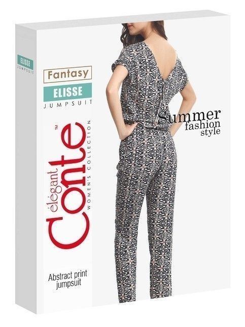 Jumpsuit with a semi-open back ELISSE