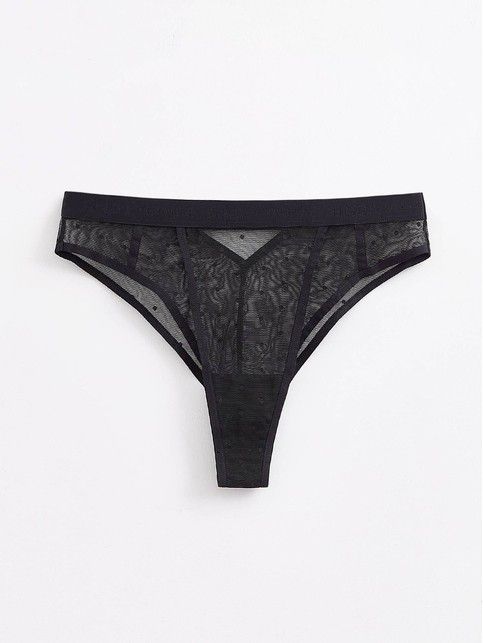 Braziliano high-rise panties MESH&DOTS LBR 1885