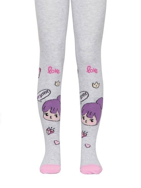 Cotton TIP-TOP tights with the pattern 