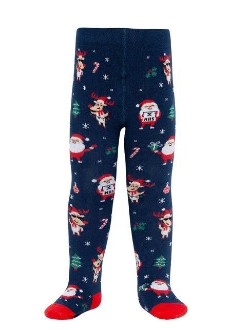 New Year's tights with pompom «Holiday»