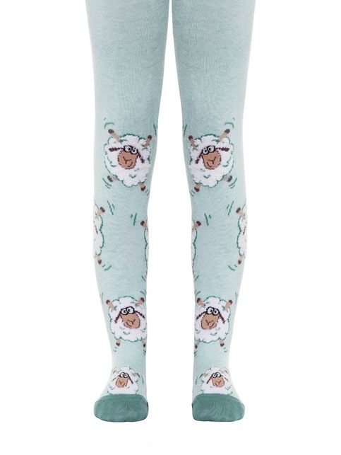 TIP-TOP tights with fluffy drawings 