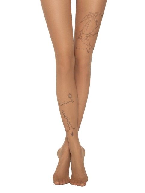 BALANCE limited edition tights with tattoo