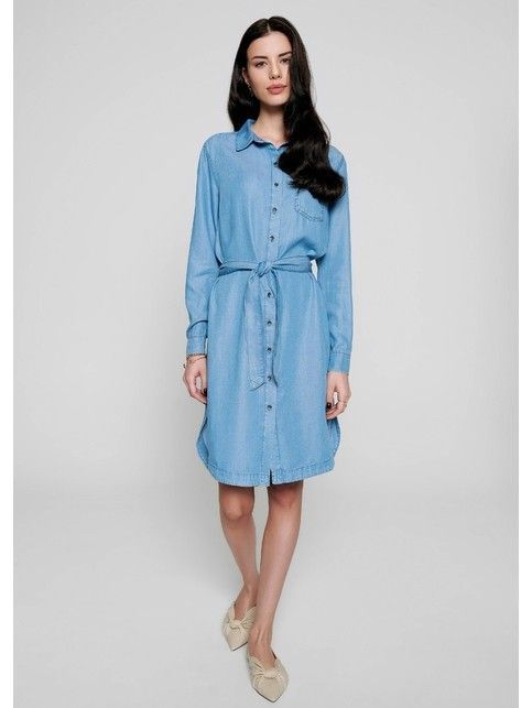 Denim dress-shirt made of premium tencel AKK 002