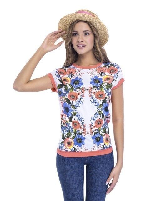 T-shirt with floral pattern LD 505