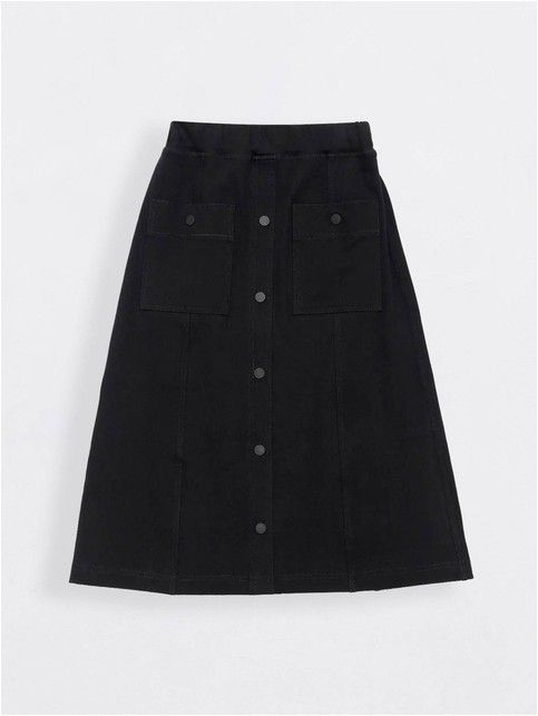 A-line cotton skirt with pockets MODELINE