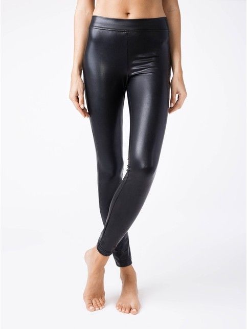 Ultra-soft faux leather leggings with thermal effect ELITE
