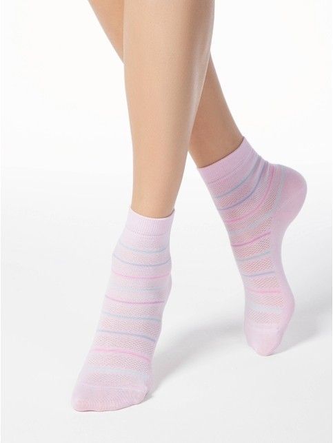 Cotton socks with straps