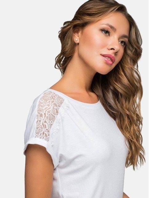 T-shirt with lace insert LD 634