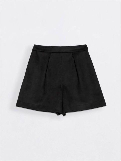 ROYAL STYLE Suede A-Line Shorts