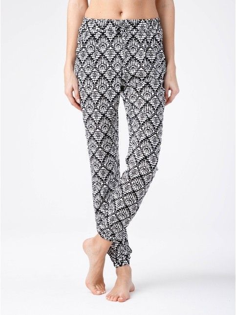 Loose-fitting trousers with a monochrome print SAMIRA