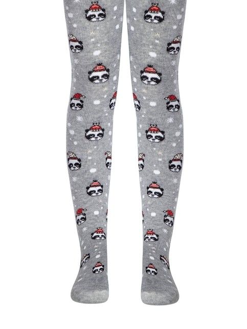 New Year's tights «Xmas panda»