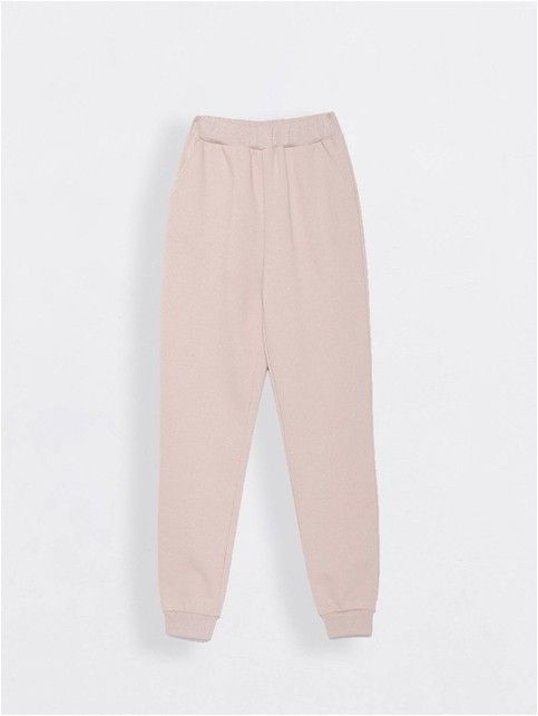 High rise joggers ORA with slight lurex shimmer