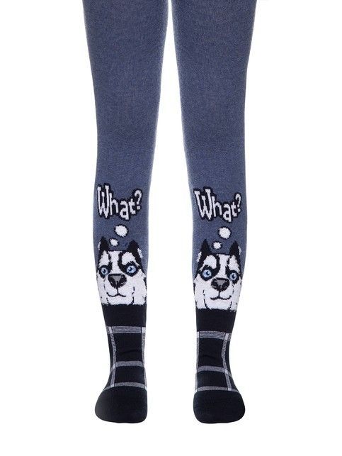 TIP-TOP tights with fluffy drawings 