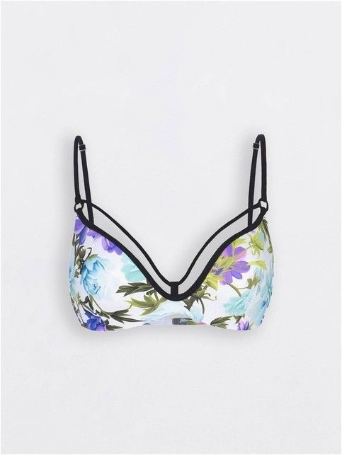 Flower-colored balcony bikini FLORA