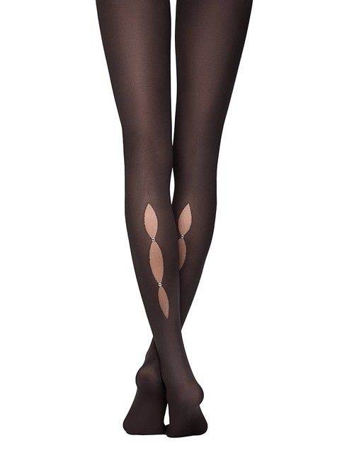 Tights with rhinestones and 
