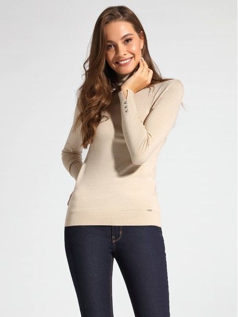 Knit sweater made of Italian yarn with premium quality viscose LDK 055