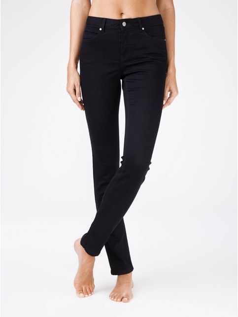 Ultra-soft black jeans with the effect of 