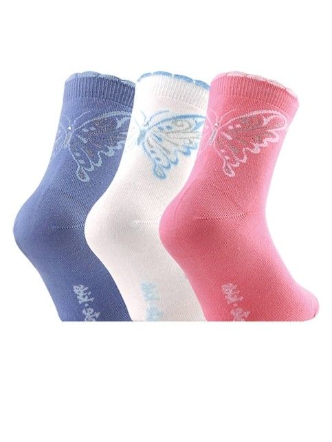 TIP-TOP cotton socks with rhinestones and lurex