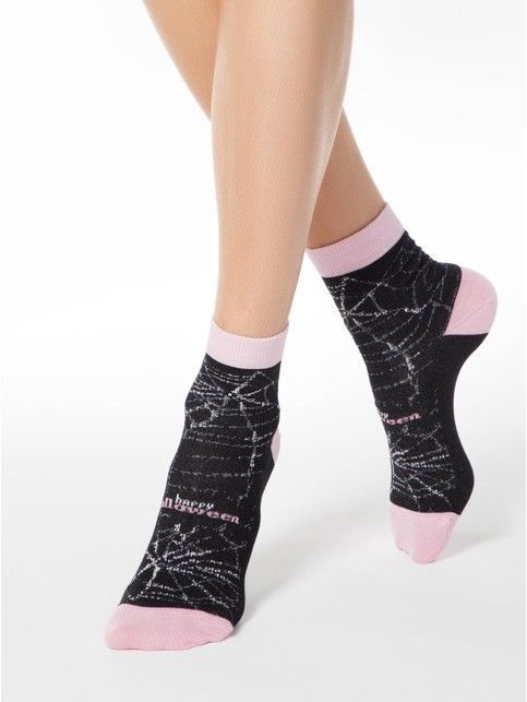 Cotton socks CLASSIC with rhinestones and lurex