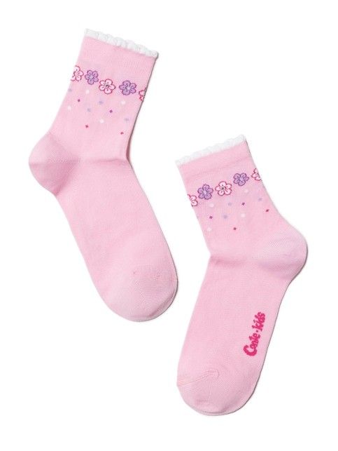 TIP-TOP cotton socks with rhinestones and lurex